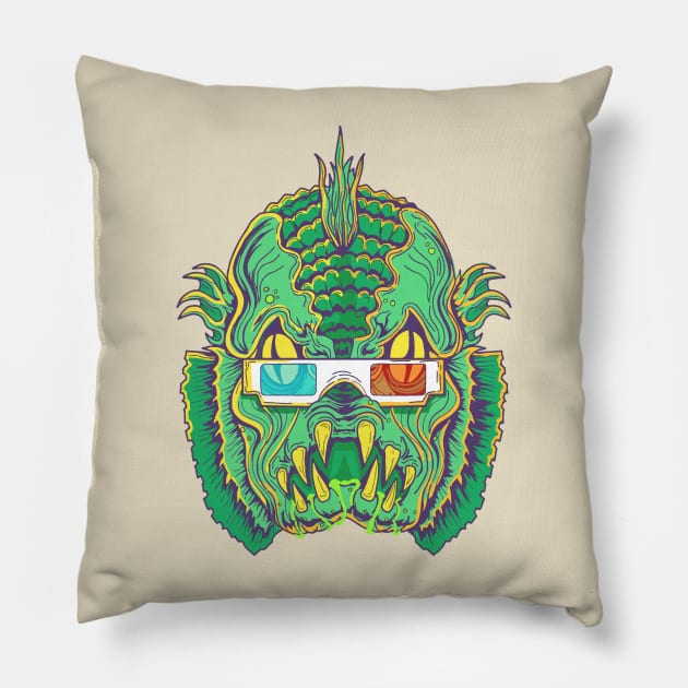 Creature Feature Pillow by ChrisDoesComics