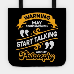 Funny Philosophy Student Lecturer Gift Tote