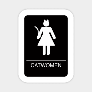 Catwomen Restroom Magnet