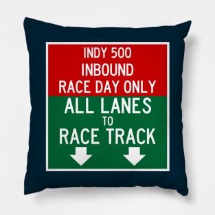 Indy 500 Inbound Race Day Traffic Pillow