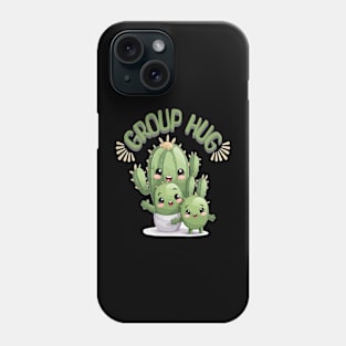 Group Hug Cute Cactus Family Phone Case