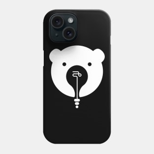 bear-shaped white light rays Phone Case