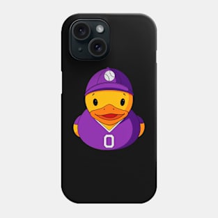 Baseball Player Rubber Duck Phone Case