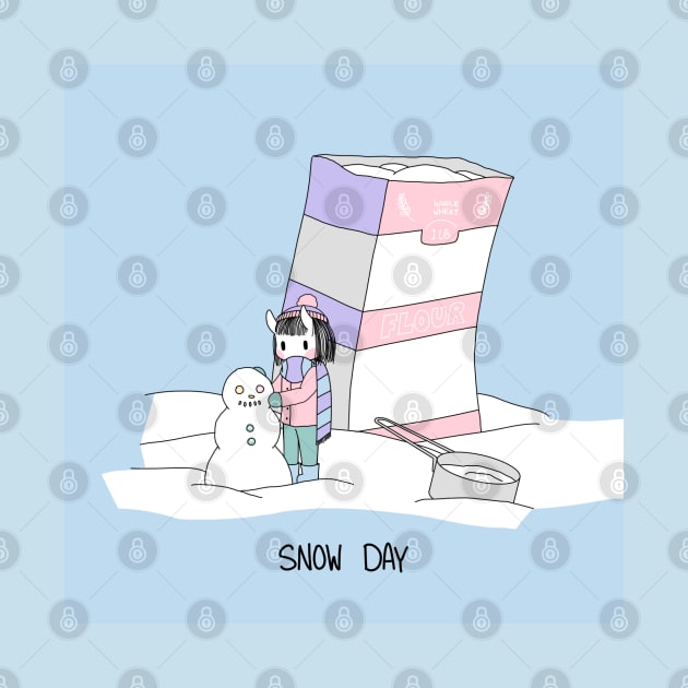 Tiny Demon Snow Day by colorful-kitten