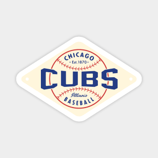 Chicago Cubs Diamond 2 by Buck Tee Originals Magnet