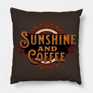 Sunshine and Coffee Pillow