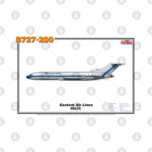 Boeing B727-200 - Eastern Air Lines (Art Print) by TheArtofFlying