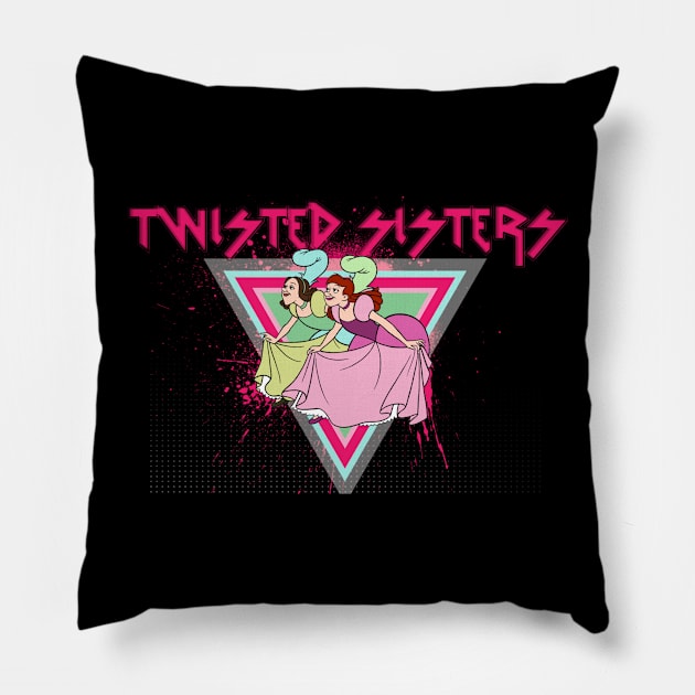 The Twisted Sisters Pillow by EnchantedTikiTees