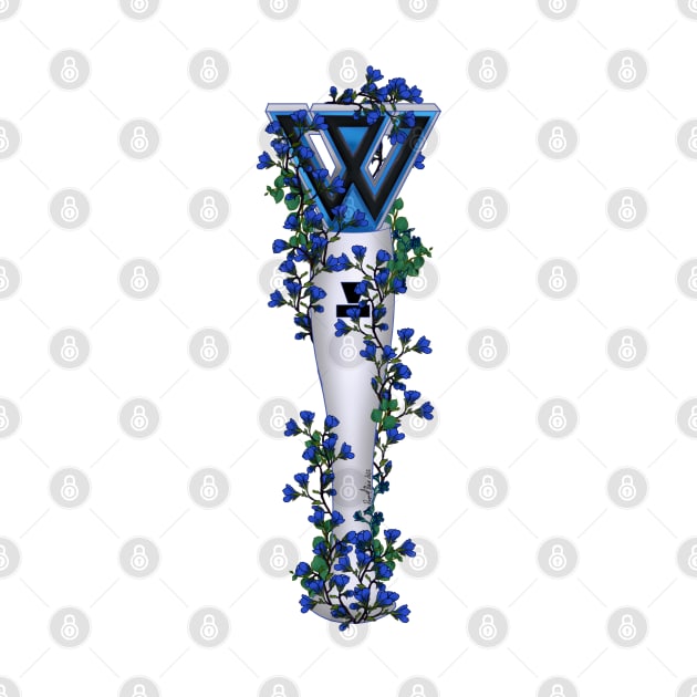 Winner Floral Lightstick kpop by RetroAttic