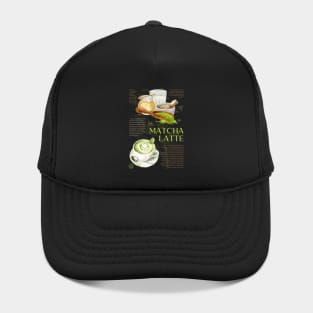 Matcha Latte - Japanese Tea Art Print Hat
