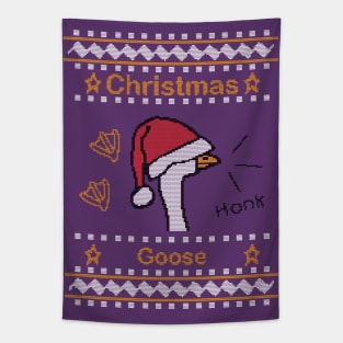 Christmas Goose Knitted Ugly Sweater Tapestry