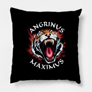 Angrinus Maximus | Roaring Tiger Pillow