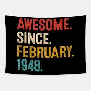 vintage birthday 1948 retro men Tapestry