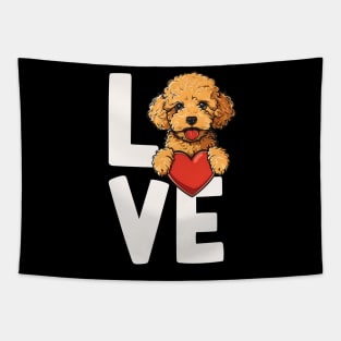 Poodle Love Tapestry