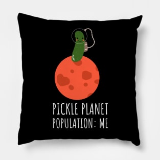 Pickle Astronaut On A Pickle Planet Funny Pillow