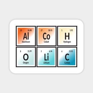 Alcoholic Periodic Table Magnet