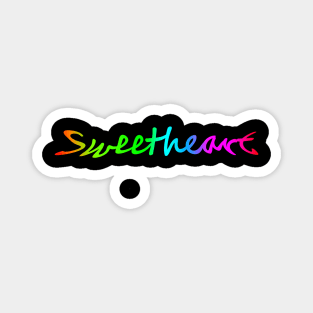 Sweetheart Rainbow Colors Magnet