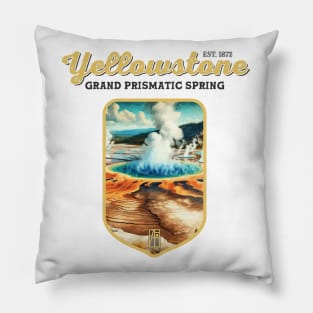 USA - NATIONAL PARK - YELLOWSTONE Grand Prismatic Spring - 10 Pillow