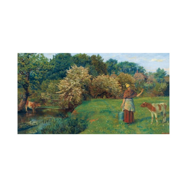 Poll the Milkmaid by Arthur Hughes by Classic Art Stall