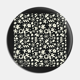 MATISSE ABSTRACT CREAM AND BLACK Pin