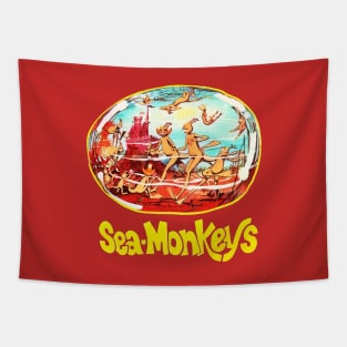 Vintage Sea Monkeys Tapestry