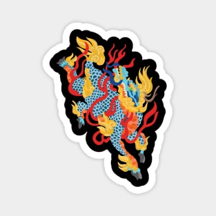 anime classic tattoo Kirin Magnet