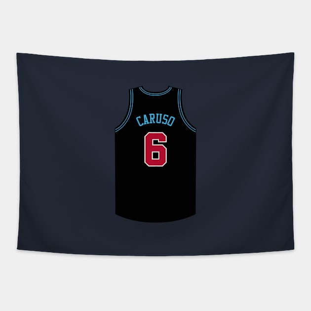 Alex Caruso Chicago Jersey Qiangy Tapestry by qiangdade