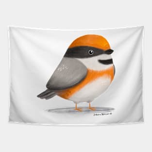 Black Throated Bushtit Bird Tapestry