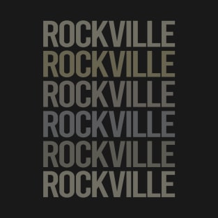 Gray Text Art Rockville T-Shirt