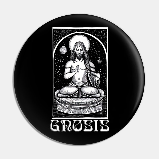 Gnosis - Gnostic Christ Meditation Pin by AltrusianGrace