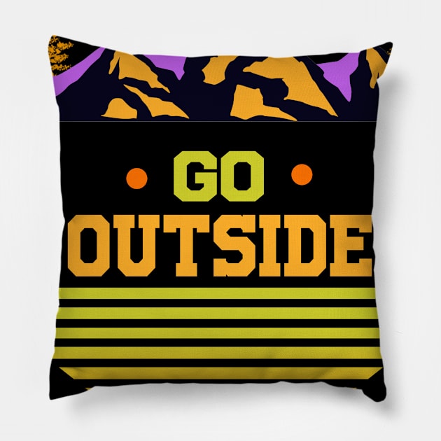 Go Outside Pillow by khalid12