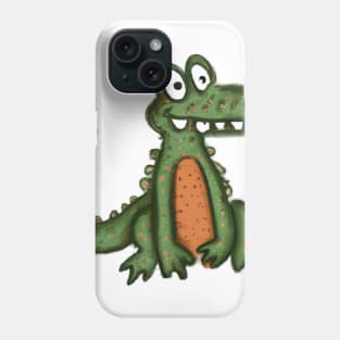 Cute Aligator Drawing Phone Case