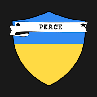 PEACE , UKRAINE COUNTRY SHIELD, MINIMALIST UKRAINE FLAG, I LOVE UKRAINE , BORN IN UKRAINE T-Shirt