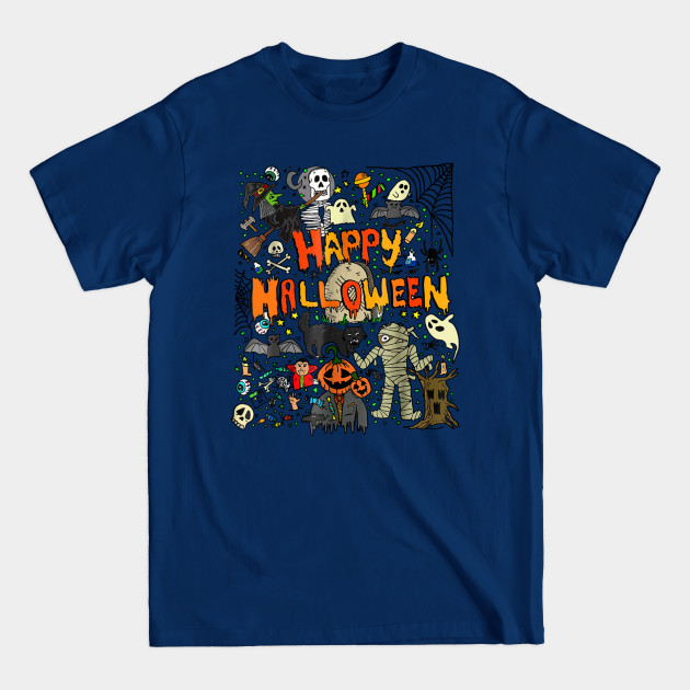 Happy Halloween Scary Retro - Scary - T-Shirt