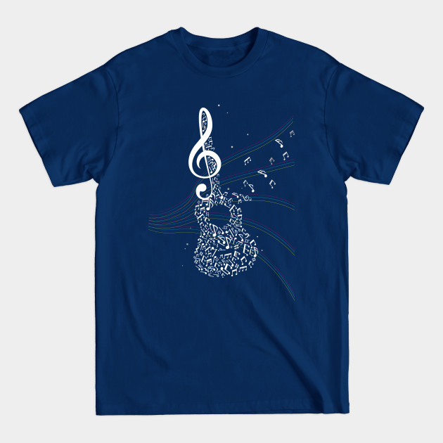 Discover Guitarist Gift Treble Clef Music - Music - T-Shirt