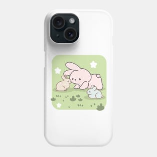 Bunny Pose, A Twist on Serene Yoga Phone Case