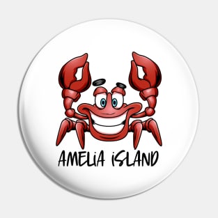 Amelia Island Florida Beach Crab Pin