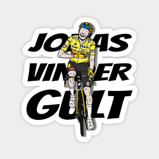 Jonas Vinder Gult Champion Tour de France 2022 - Yellow jersey Magnet