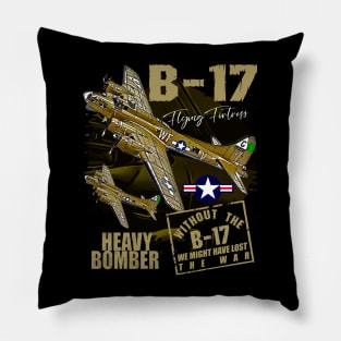 B-17 Flying Fortress heavy us air force bomber Aircraft Pillow