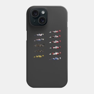 Ayrton Senna - All F1 Cars Phone Case