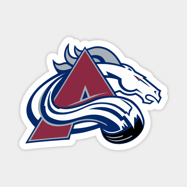 Avs Football Logo Mashup Magnet by phneep