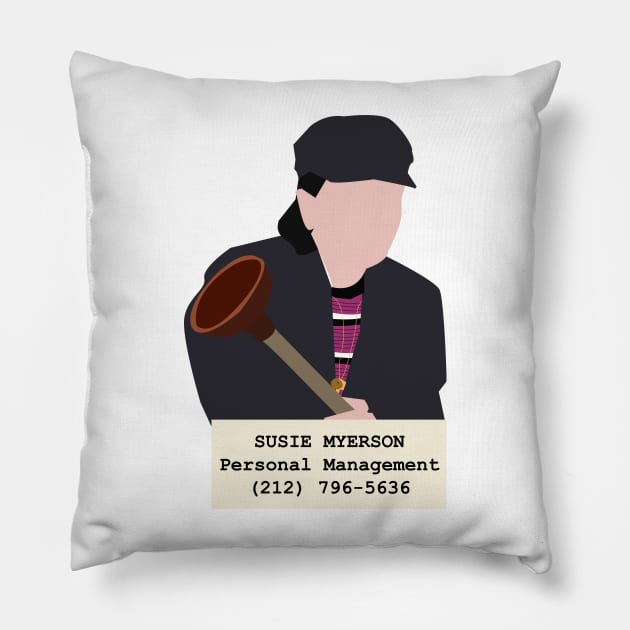 Susie Myerson. Personal Management Pillow by HeardUWereDead