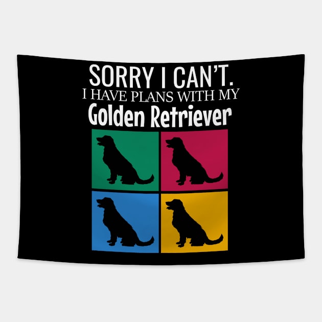 Sorry I can't I have plans with my golden retriever Tapestry by cypryanus