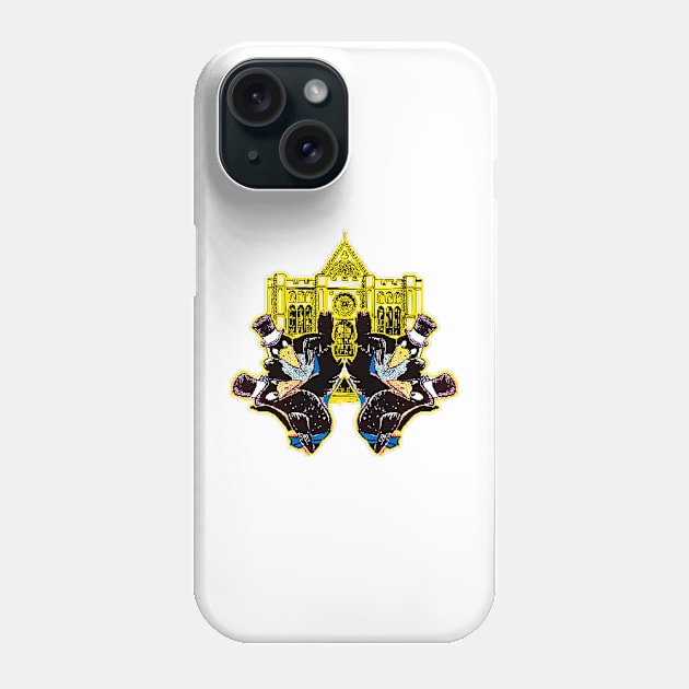 ominous crow rooks that bring bad luck but are adorable Phone Case by Marccelus