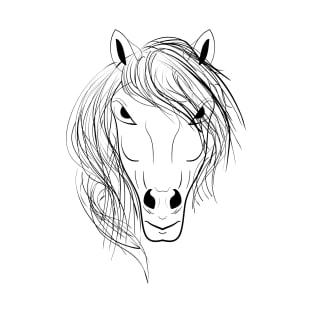 horse head art T-Shirt