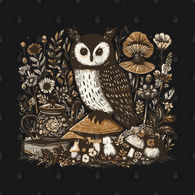 Vintage Cottage Owl by Heartsake