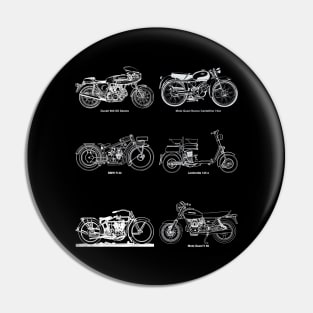 Vintage Motorbikes Pin