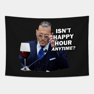 Johnny Depp Happy Hour Tapestry