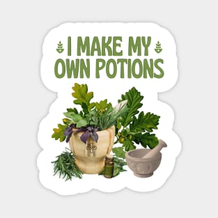 I make my own Potions Herbal Medicine Magnet