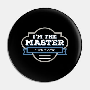 Master Of Library Science Masters Graduation Pin